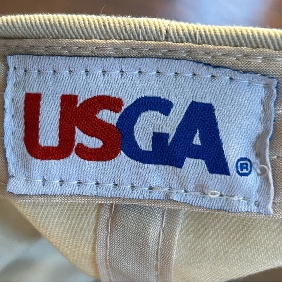 US Open Golf Hat Cap Oakmont 2007 107th USGA Member Adjustable Tan - Picture 8 of 8